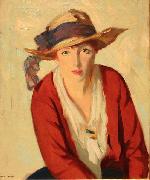 Robert Henri The Beach Hat oil on canvas